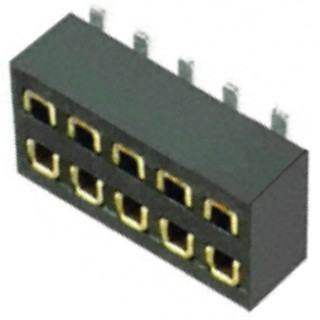 HARWIN M50 Series Straight Surface PCB Socket 10-Contact 2 Row 1.27 mm Pitch Solder M50-3150542