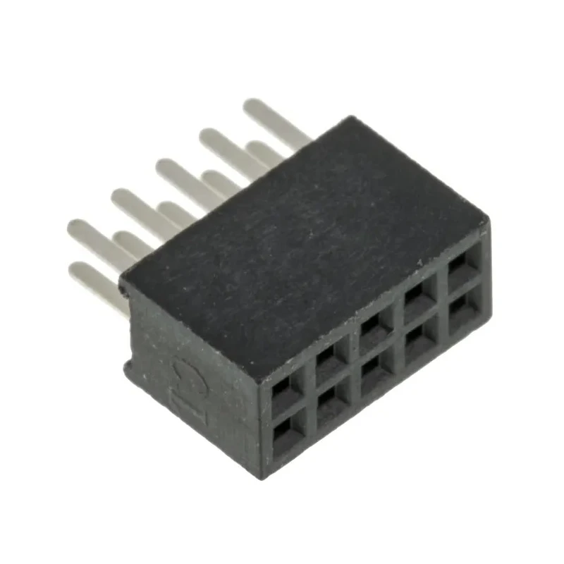 HARWIN M50 Series Straight Through Hole PCB Socket, 10-Contact, 2 Row, 1.27 mm Pitch, Solder Termination M50-3000545