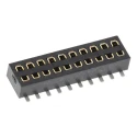 HARWIN M50 Series Straight Surface PCB Socket 20-Contact 2 Row 1.27 mm Pitch Solder M50-3151042
