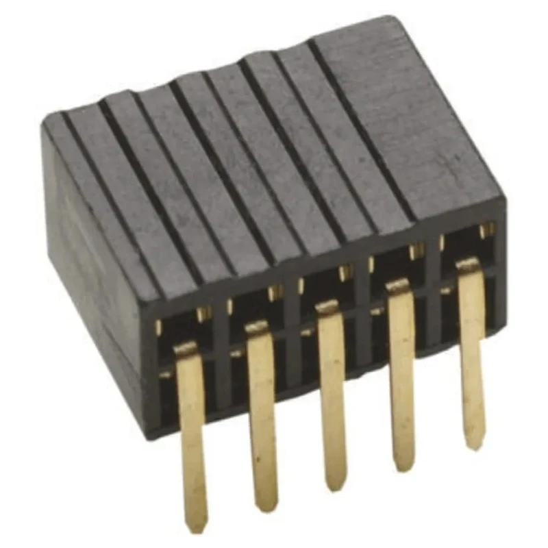 HARWIN M50 Series 10-Contact 2 Row Right Angle Through Hole PCB Socket 1.27mm Pitch M50-3200545