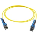 Huber+Suhner Fibre Optic Cable LC to LC Low Smoke Zero Halogen Yellow Jacket 1 m PCRS_LCUX_LCUX_A221T_01.0_SS