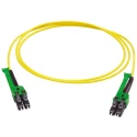 Huber+Suhner LC to LC Fibre Optic Cable Low Smoke Free Halogen Yellow Jacket 2 m PCRS_LCAX_LCAX_A221T_02.0_S