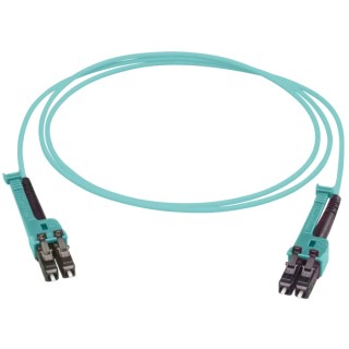Huber+Suhner LC to LC Fibre Optic Cable Low Smoke Zero Halogen Aqua 20 m PCRS_LCMX_LCMX_O321T_20.0_MM