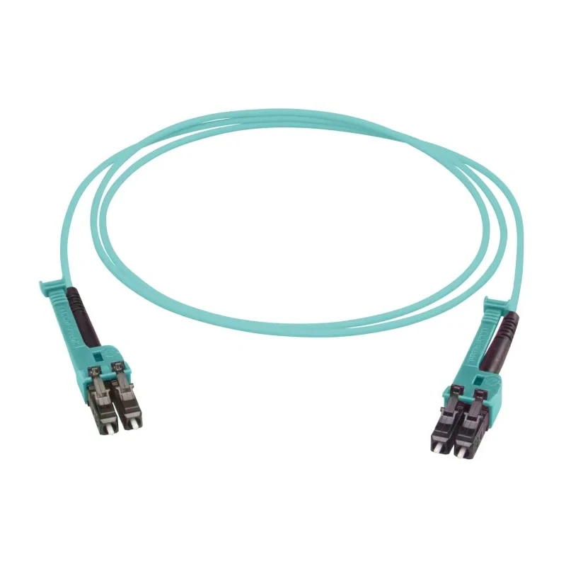 Huber+Suhner LC to LC Fibre Optic Cable Low Smoke Zero Halogen Aqua 20 m PCRS_LCMX_LCMX_O321T_20.0_MM