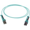 Huber+Suhner LC to LC Fibre Optic Cable Low Smoke Zero Halogen Aqua 20 m PCRS_LCMX_LCMX_O321T_20.0_MM