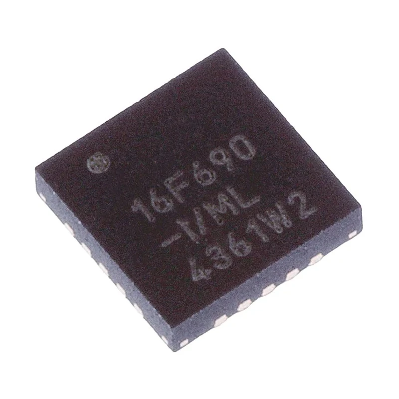 Microchip 8 bit PIC16F Microcontroller 7kB FLASH 20 MHz 20-Pin QFN PIC16F690-I/ML