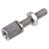 TE Connectivity AMPLIMITE Series Jackscrew Female Accessory for AMPLIMITE HDP and HDF D-Sub Connectors 1-1437012-0