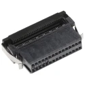 TE Connectivity 30-Way IDC Connector Female for Cable 2 Row AMP-LATCH System 50 30V AC 500mA 1.27mm Pitch 1-111196-9
