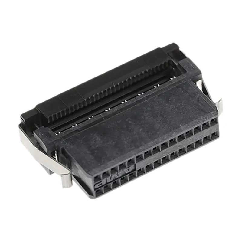 TE Connectivity 30-Way IDC Connector Female for Cable 2 Row AMP-LATCH System 50 30V AC 500mA 1.27mm Pitch 1-111196-9