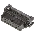 TE Connectivity 14-Way IDC Connector Female for Cable, 2 Row, Gold over Nickel Plating, AMP-LATCH Series 1-111623-9