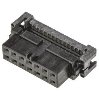 TE Connectivity 14-Way IDC Connector Female for Cable, 2 Row, Gold over Nickel Plating, AMP-LATCH Series 1-111623-9