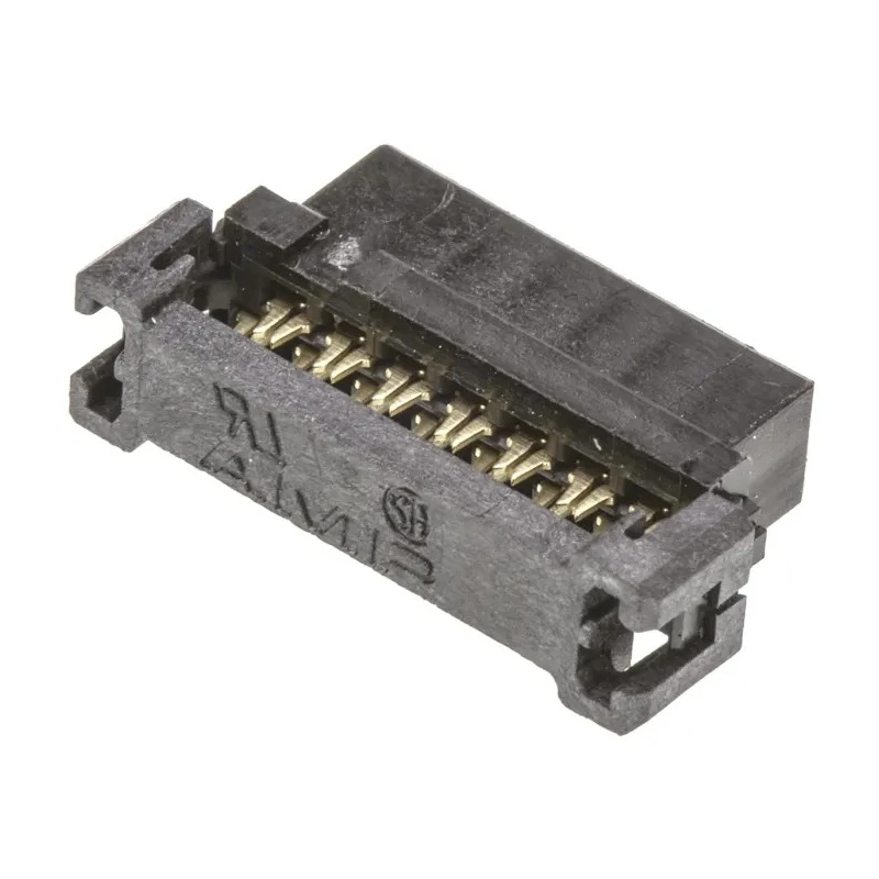 TE Connectivity 14-Way IDC Connector Female for Cable, 2 Row, Gold over Nickel Plating, AMP-LATCH Series 1-111623-9
