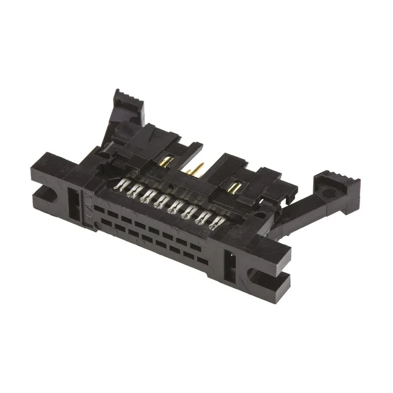 TE Connectivity 16-Way IDC Connector Male Panel Mount 2-Row AMP-LATCH 1A 250V AC 1-111506-8