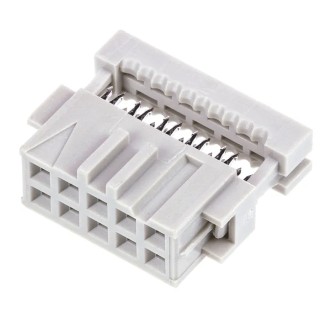 TE Connectivity 10-Way IDC Connector Female for Cable, 2 Row, 1000V, AMP-LATCH Series 1-215882-0