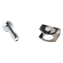 TE Connectivity AMPLIMITE Series Steel Silver Male Screw Retainer for D-Sub Connector 5746881-1