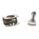 TE Connectivity AMPLIMITE Series Steel Silver Male Screw Retainer for D-Sub Connector 5746881-1