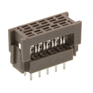 TE Connectivity 10-Way IDC Connector Male for Cable, 2 Row, 250V AC, 1A, AMP-LATCH Series 1-216093-0