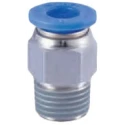 RS PRO 12mm Push-in Pneumatic Fitting Male Threaded-to-Tube Connection 1/2 in R 144-2607