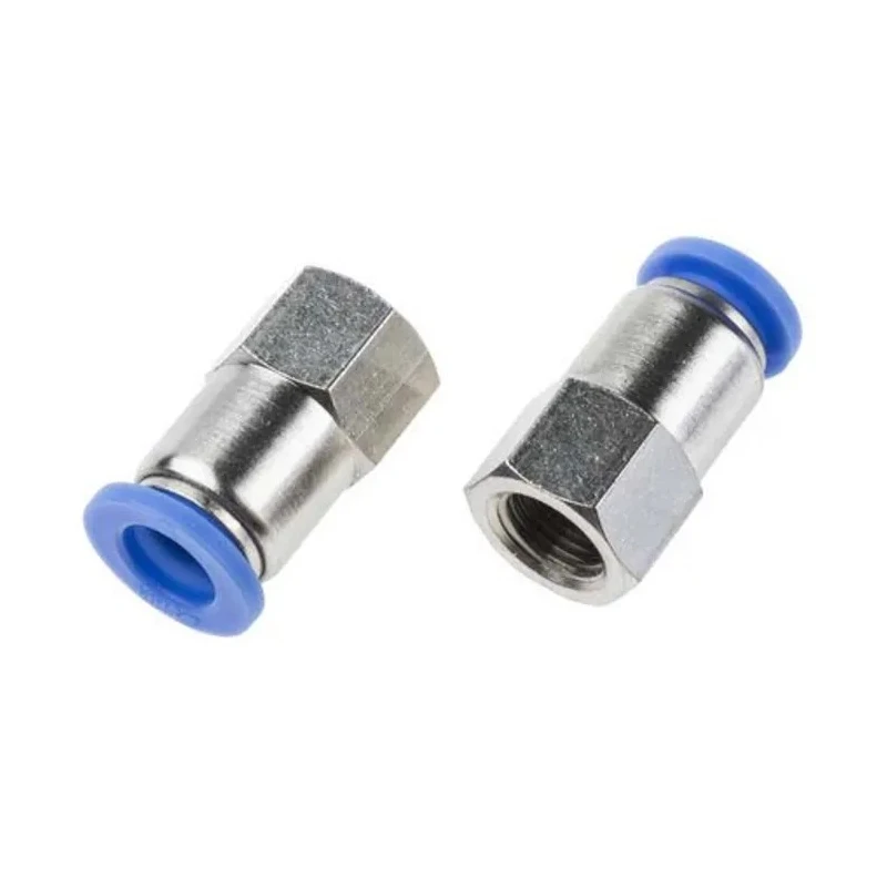 RS PRO Pneumatic Fitting Plastic Push-in Tube 8mm, Threaded-to-Tube 3/8 in R Nickel Plated 144-2637