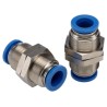 RS PRO Pneumatic Fitting Brass Nickel Plated Push In 12 mm Push-in 9.9 kgf/cm² 60°C 144-2632
