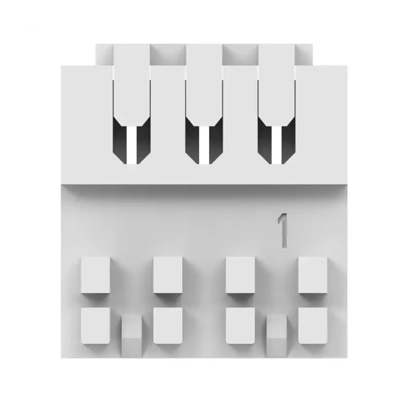 TE Connectivity Right Angle Edge Connector Female Cable 3-Contacts 2.5 mm Pitch 1 Row IDT 1-966194-3