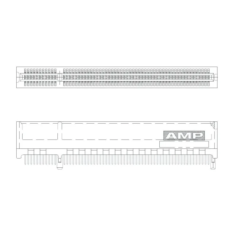TE Connectivity PCI & PCIe Series Straight Edge Connector Through Hole 120-Contacts 1.27 mm Pitch 2 Row Solder 1-5145154-2