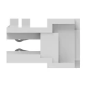TE Connectivity Right Angle Edge Connector Female, Cable Mount, 3-Contacts, 2.5 mm Pitch, 1 Row, IDT Termination 1-966194-3