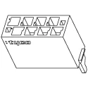 TE Connectivity Micro-MaTch Female Connector Housing 1.27 mm Pitch 6 Way 2 Row Straight 338095-6