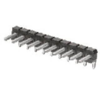 TE Connectivity AMPMODU MOD II Series Right Angle Through Hole Pin Header, 32 Contacts, 2.54 mm Pitch, 1 Row 3-826652-2