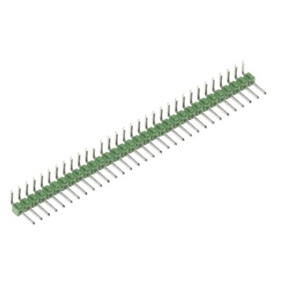 TE Connectivity AMPMODU MOD II Series Right Angle Through Hole Pin Header 32 Contacts 2.54 mm Pitch 1 Row 3-826949-2
