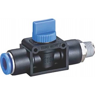 RS PRO Handle Pneumatic Manual Control Valve, PT 1/4 in, 3/2 Valve Function, Blue Control Button, Model III B 144-2679
