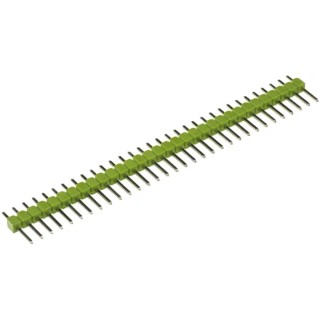 TE Connectivity AMPMODU MOD II Series Straight Through Hole Pin Header 32 Contacts 2.54mm Pitch 1 Row Unshrouded 3-826936-2