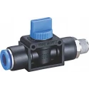 RS PRO Pneumatic Manual Control Valve Handle 1/8 in PT Thread, 3/2 Function, 990 kPa Max Pressure, Blue Switch III B 144-2678