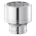 Facom Socket 65 mm 12 Point Square Drive, 1 in Drive Size, Chrome Vanadium Steel, 92mm Length M.65B