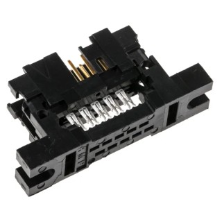 TE Connectivity 10-Way IDC Connector Male for Cable, 2 Row, 250V AC, 1A Current, AMP-LATCH Series 5111448-1