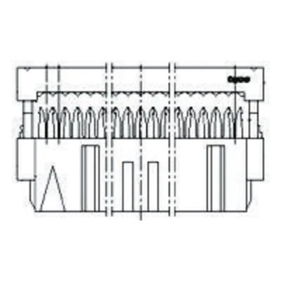 TE Connectivity 50-Way IDC Connector Female for Cable, 2 Row 5-215882-0