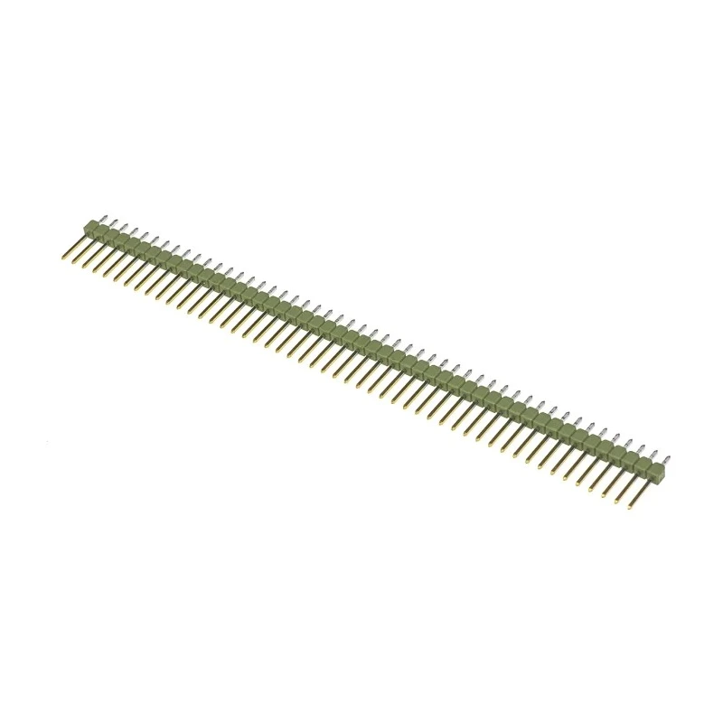 TE Connectivity AMPMODU MOD II Series Straight Through Hole Pin Header 50 Contacts 2.54 mm Pitch 1 Row Unshrouded 5-826648-0