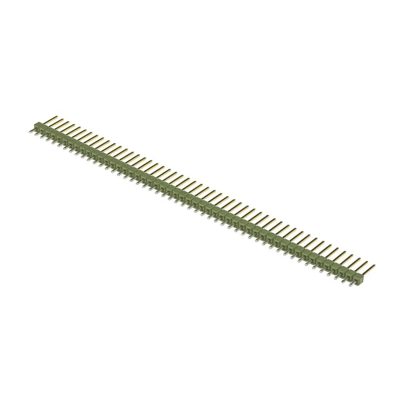 TE Connectivity AMPMODU MOD II Series Straight Through Hole Pin Header 50 Contacts 2.54 mm Pitch 1 Row Unshrouded 5-826648-0