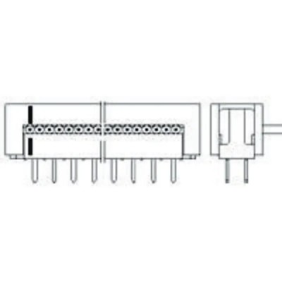 TE Connectivity 50-Way IDC Connector Male for Cable, 2 Row 5-216093-0