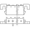 TE Connectivity Universal MATE-N-LOK Series Right Angle Through Hole PCB Header, 8 Contacts, 6.35 mm Pitch, 1 Row 640584-1
