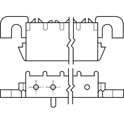 TE Connectivity Universal MATE-N-LOK Series Right Angle Through Hole PCB Socket, 3-Contact, 1 Row, 6.35 mm Pitch 643228-1
