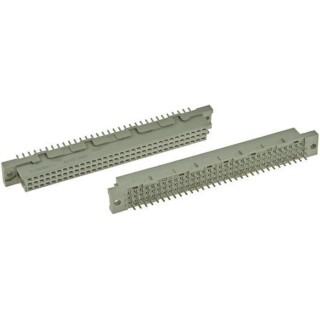 TE Connectivity Eurocard DIN 41612 Connector 48 Way 2.54 mm Pitch Through Hole Type C/2 Solder Class C2 3 Row 8-1393644-0