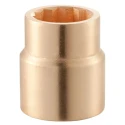 Facom 1 in Drive 65 mm 12 Point Square Socket Chrome Finish Beryllium Copper Alloy 90mm Length M.65SR