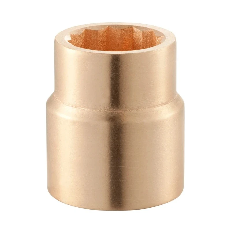 Facom 1 in Drive 65 mm 12 Point Square Socket Chrome Finish Beryllium Copper Alloy 90mm Length M.65SR