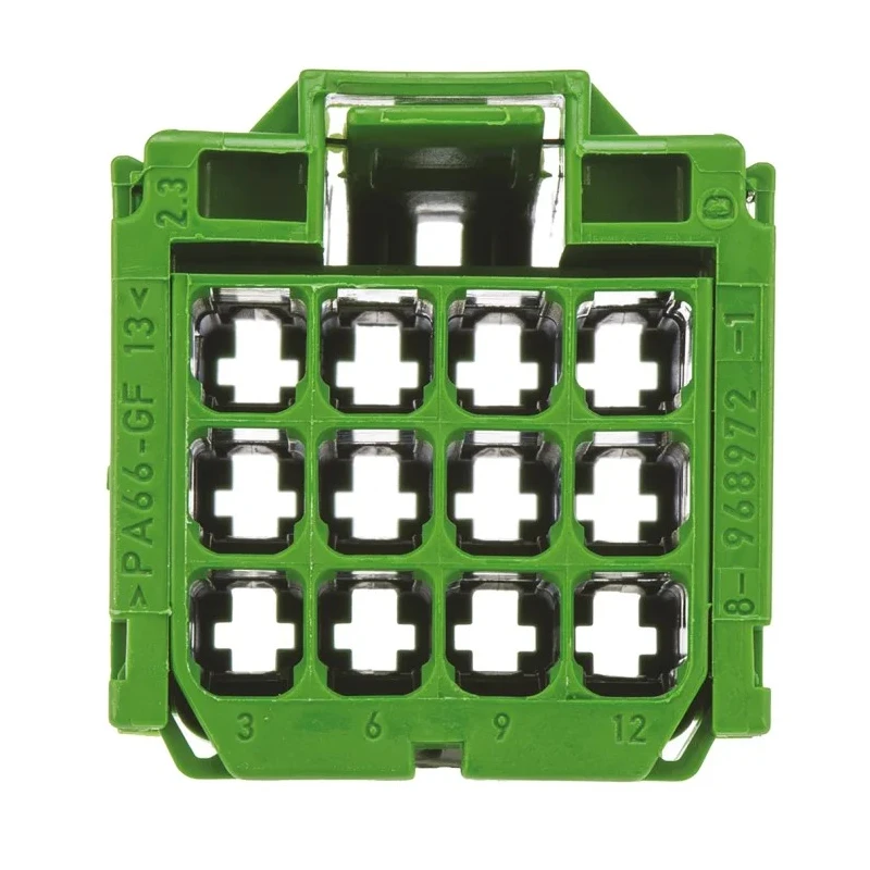 TE Connectivity AMP MCP 2.8 Female Automotive Connector, 5.5 mm Pitch, 12 Way, 3 Row Straight 8-968972-1