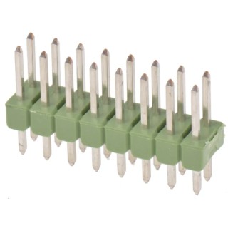 TE Connectivity AMPMODU MOD II Series 16 Contact Straight Through Hole Pin Header, 2.54 mm Pitch, 2 Row, Unshrouded 826942-8