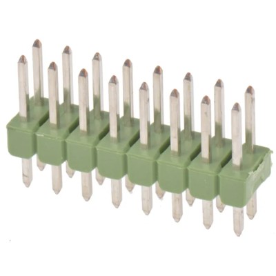 TE Connectivity AMPMODU MOD II Series 16 Contact Straight Through Hole Pin Header, 2.54 mm Pitch, 2 Row, Unshrouded 826942-8