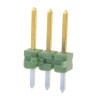 TE Connectivity AMPMODU MOD II Series Straight Through Hole Pin Header, 3 Contact, 2.54 mm Pitch, 1 Row, Unshrouded 825433-3