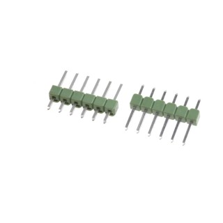 TE Connectivity AMPMODU MOD II Series Straight Through Hole Pin Header 6 Contacts 2.54 mm Pitch 1 Row Unshrouded 826936-6