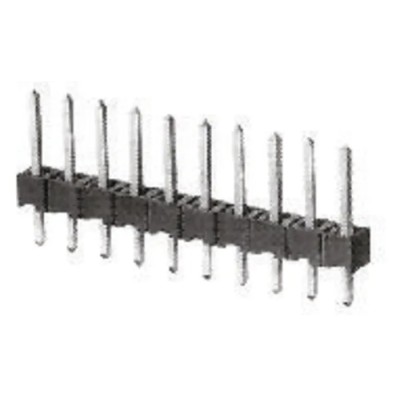 TE Connectivity AMPMODU MOD II Series Straight Through Hole 4 Contact Pin Header, 2.54 mm Pitch, 1 Row, Unshrouded 826936-4